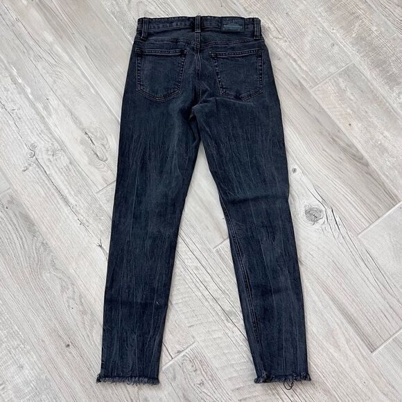 Lucky Brand Bridgette Skinny Ankle Raw Hem Button Fly Jeans - Picture 5 of 10